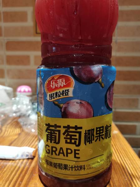 乐源 椰果葡萄果汁饮料1.8L