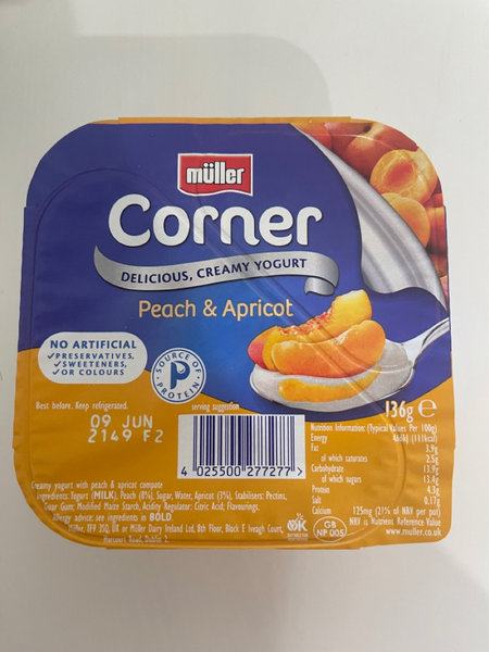 <em>Corner</em> peach&Apricot酸奶