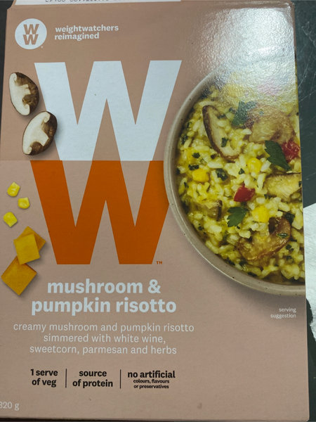 WW mushroom&pumpkinrisotto