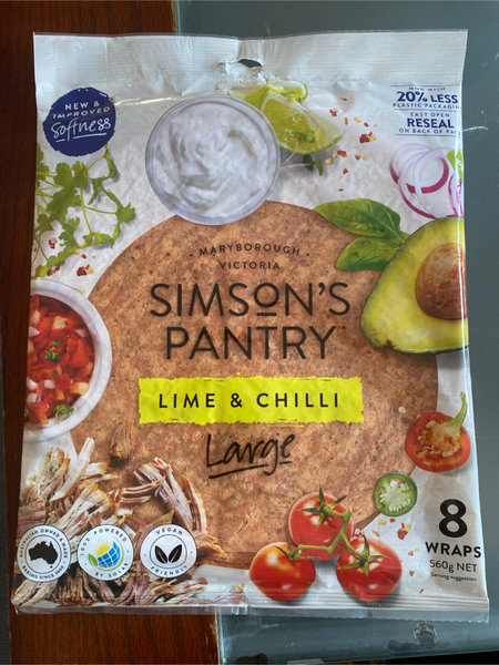 Simpson’s pantry Lime&chillilargewrap