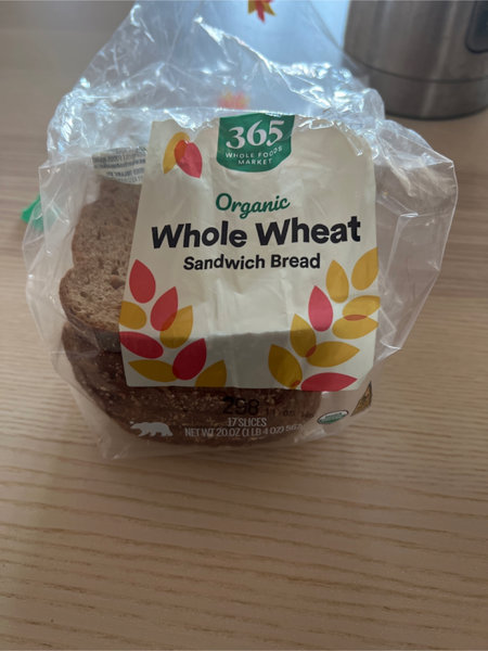 Whole Foods 365 全麦面包