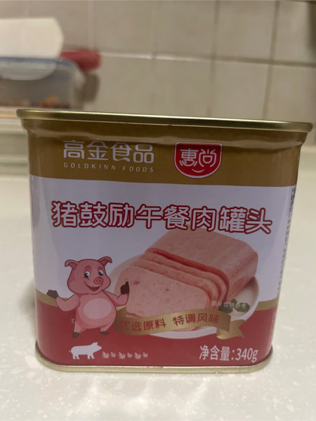 高金食品 猪鼓励午餐肉罐头 340g