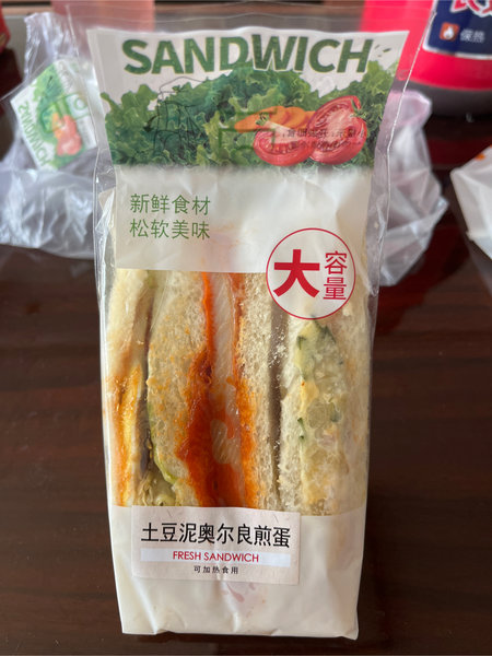 福莱新食品 土豆泥奥尔良煎蛋三明治