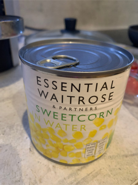 essential waitrose Sweetcorninwater