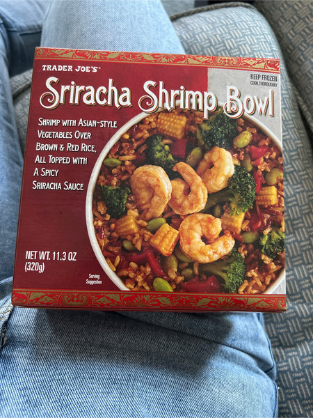 Trader Joe’s SirachaShrimpBoel