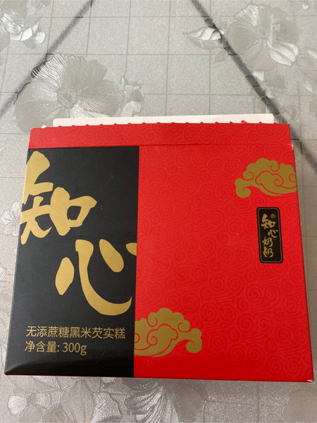 知心奶奶 盒装无添蔗糖黑米芡实糕300g