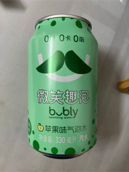 bubly sparkling water bubly苹果味气泡水果味型汽水