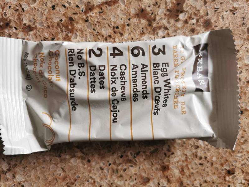 Rxbar coconutchocolate蛋白棒