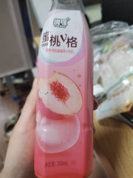 悦喔 蜜桃V格乳酸菌果汁350ml