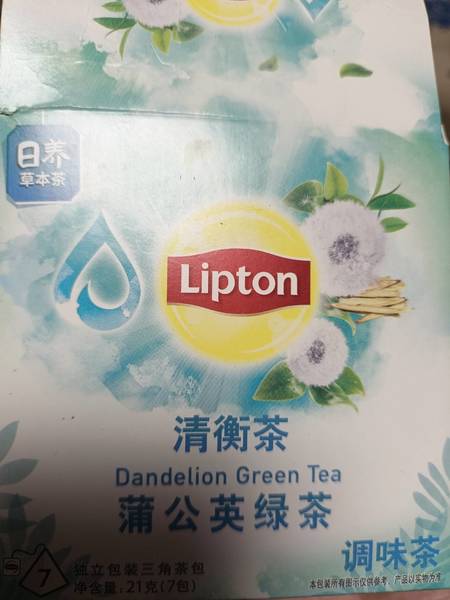 立顿 清衡茶蒲公英绿茶调味茶S7 21克(7包)