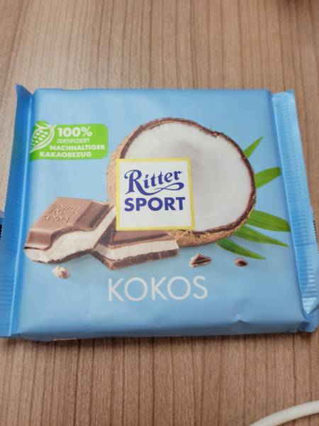 Ritter Sport 椰丝夹心巧克力