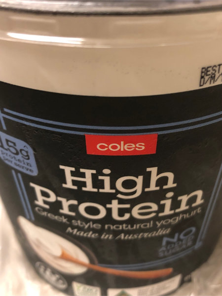 coles highproteingreekstylenaturalyoghurt