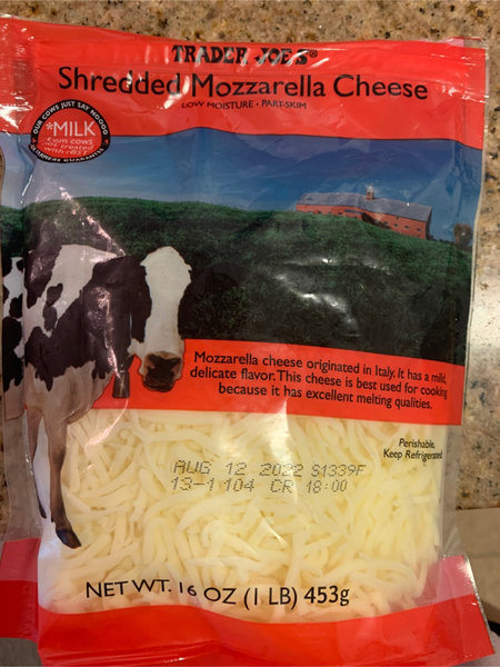 Trader Joe’s Shreddedmozzarellacheese