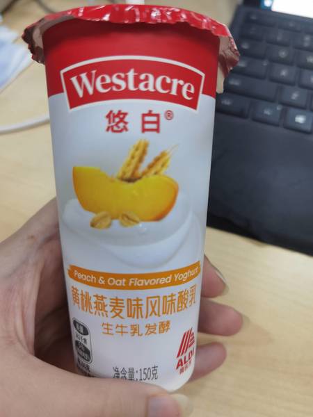 悠白 黄桃燕麦味风味酸乳