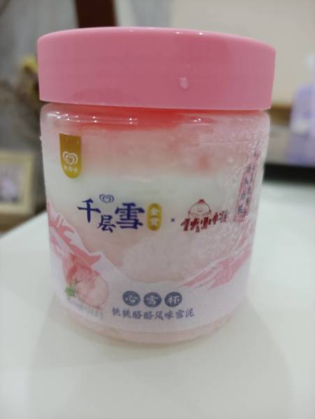 千层雪 <em>心<em>雪<em>杯</em></em></em>X伏小桃桃桃酪酪<em>风味</em>雪泥<em>三连</em><em>杯</em> 4X360ML(279G)