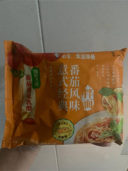 白象 走街串巷 意式经典番茄风味拌面