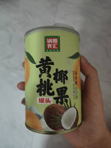 锅圈食汇 黄桃椰果罐头