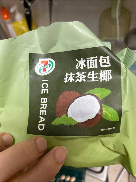 711 抹茶生椰冰面包