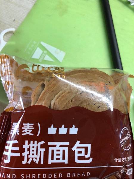 比比赞 黑麦手撕面包