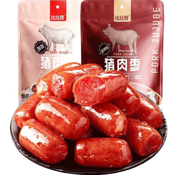 比比赞 猪肉枣<em>100g</em><em>原味</em>