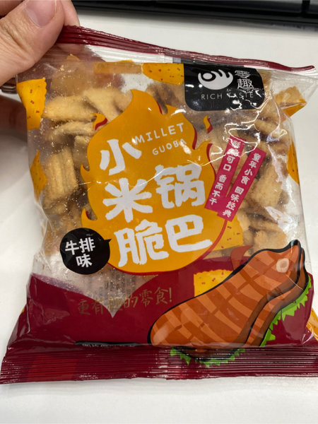 零趣 小米锅巴牛排味60g