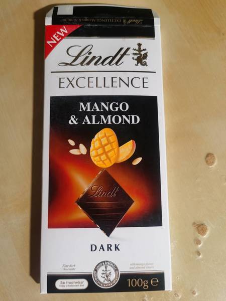 Lindt 芒果杏仁黑巧克力