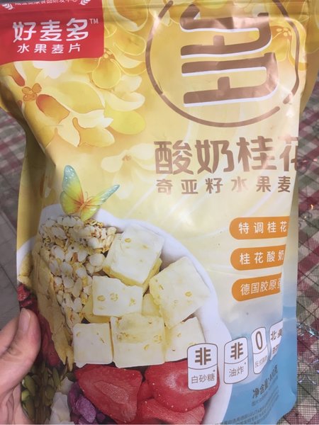 好麦多 酸奶桂花奇亚籽水果麦片400克