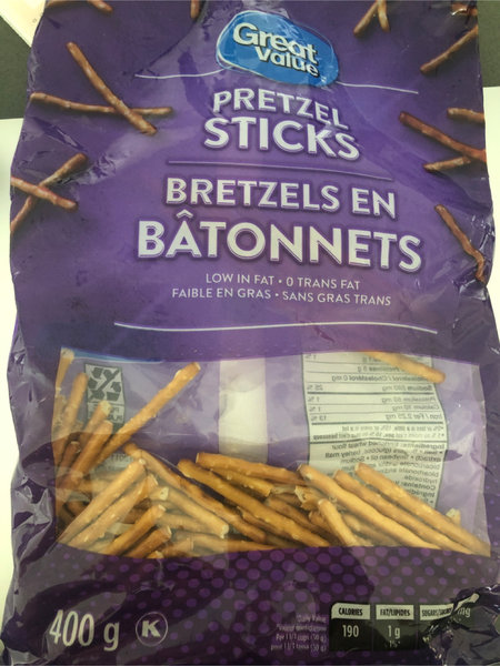 <em>Great</em> value PretzelSticks