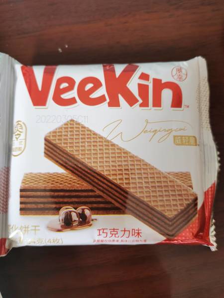 VEEKIN <em>34</em><em>克</em>(4枚)威化饼干巧<em>克</em>力味