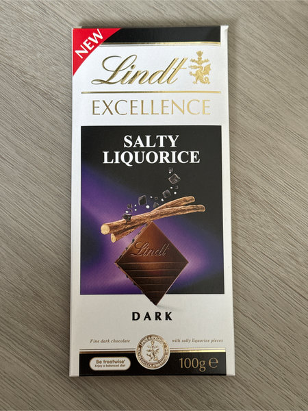 Lindt Excellence巧克力【咸甘草】