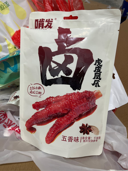 啃发食品 啃发虎皮凤爪(五香味)118克