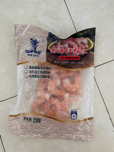 明奋大鱼市 南海红虾仁3140  250g