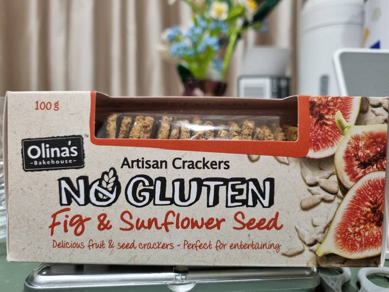 olina's Bakehouse Fig&SunflowerSeedArtidanCrackers