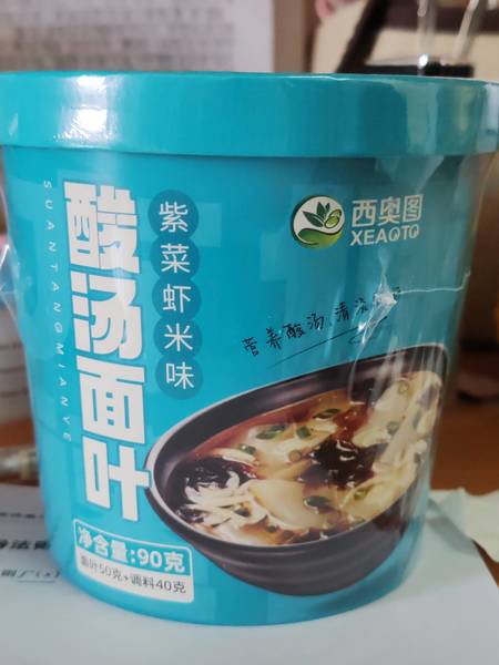 西奥图 酸汤面叶【紫菜虾米味】