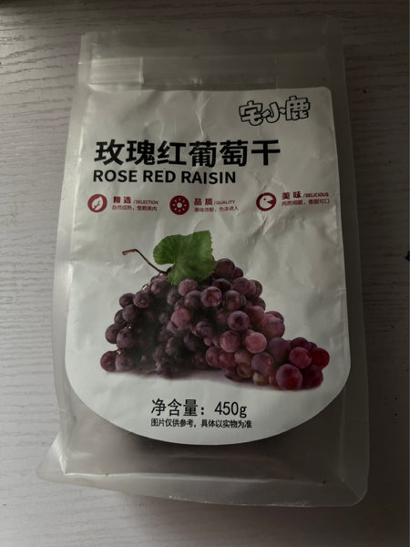 宅小鹿 玫瑰红葡萄干450g