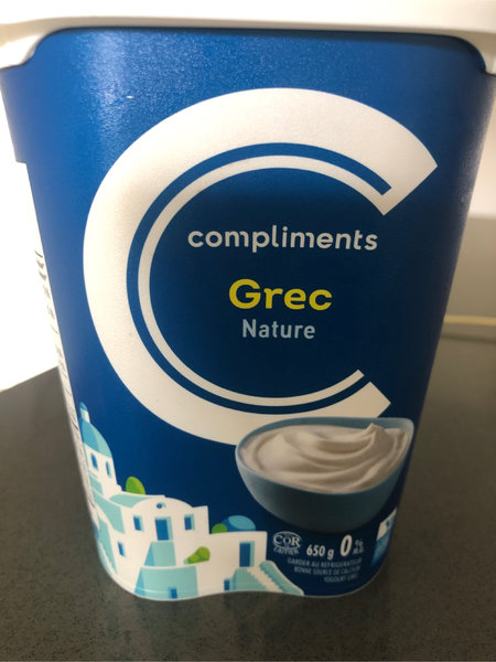 compliments <em>Greekyogurt</em>