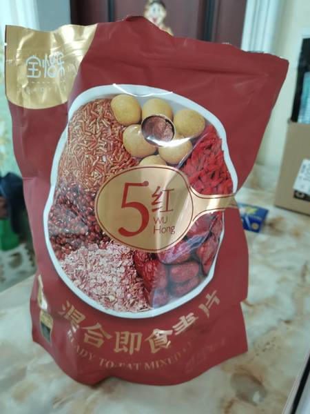 宝怡乐 5红混合即食麦片480克(内含16小袋)