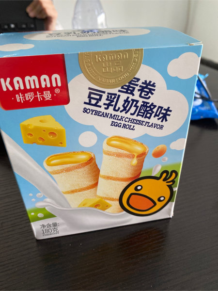 咔啰卡曼 180g<em>豆乳</em>奶酪<em>味</em><em>蛋卷</em>彩盒