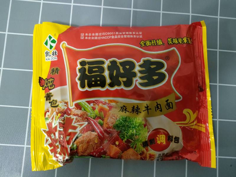 凯壮 福好多 麻辣牛肉面