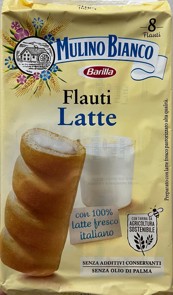 Mulino Bianco flauti牛奶夹心面包