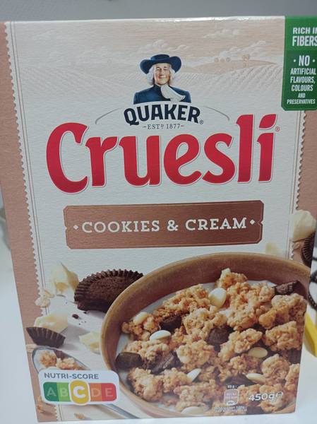 QUAKER cruesli饼干奶油