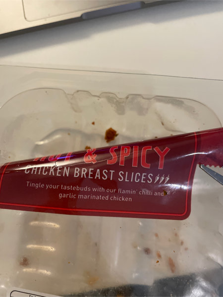 ASDA Hotandspicychickenbreastslices