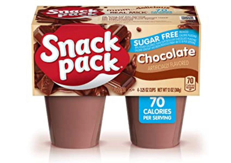 Snack Pack Chocolatesugarfreepuddingcup