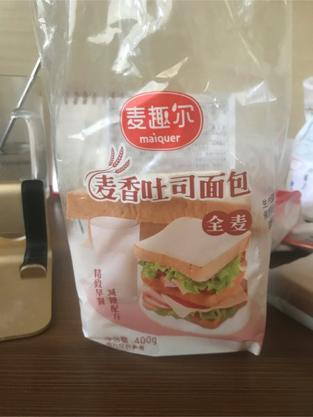 麦趣尔 麦香吐司面包(全麦味)