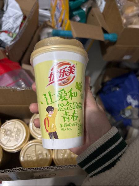 优乐美 茉莉味椰果奶茶