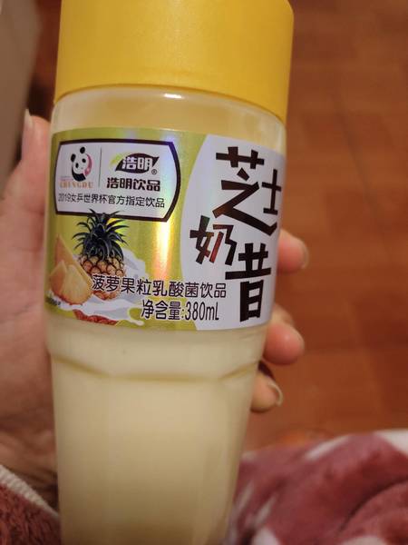 浩明 芝士奶昔菠萝果粒乳酸菌饮品