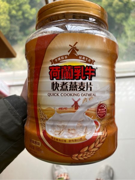 荷兰乳牛 快煮燕麦片-1000g桶装