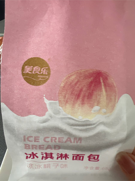 美食乐 冰淇淋面包(冰冰桃子味)