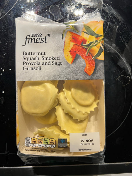 Tesco -finestButternutSquash,SmokedProvola&SageGirasoli