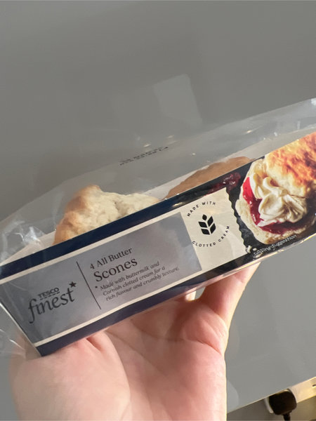 Tesco finestallbutterscone